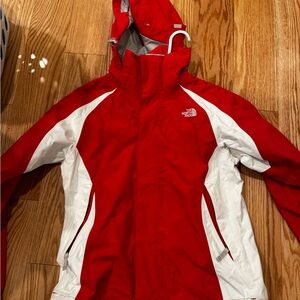 The North Face Red and Black Tag